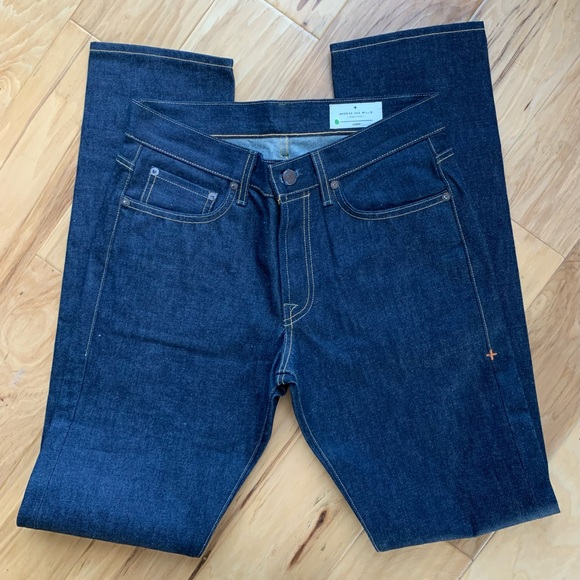 Imogene + Willie Jeans James Rigid Indigo Selvedge Straight Leg Mid Rise Size 26 - Picture 2 of 10